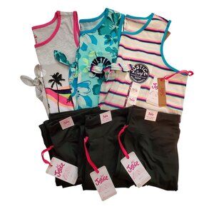 Justice Girls set of 3 Tank top and Leggings Bundle Size XL 16-18